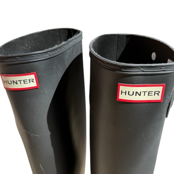 Hunter Original Tall Matte Rain Boots Black Women’s Size 10 / EU 42 - Picture 2 of 7